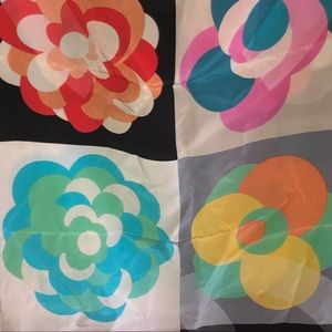 chanel multicolored head scar